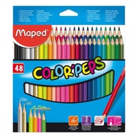 MAPED Crayon de couleur COLOR'PEPS Star, étui carton de 48