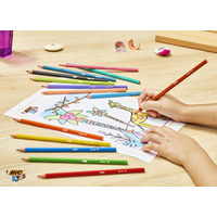 BIC KIDS Crayons de couleur Tropicolors, étui en carton