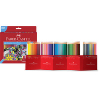 FABER-CASTELL Crayons de couleur hexagonaux CASTLE, étui en