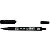 PILOT Marqueur permanent 'Twin Marker', extra fin, noir
