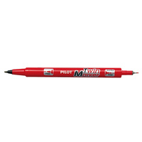 PILOT Marqueur permanent 'Twin Marker', extra fin, rouge