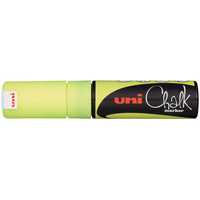 uni-ball Marqueur craie Chalk marker PWE8K, jaune fluo