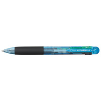 TOMBOW Stylo à bille 4 couleurs Reporter4, bleu-transparent