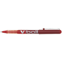 PILOT Stylo roller V Ball VB 5, pointe métal, rouge