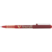 PILOT Stylo roller V Ball VB7, pointe métal, rouge