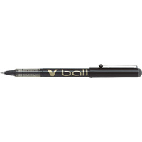 PILOT Stylo roller V Ball 1.0, pointe métal, noir