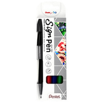FEUTRE SIGN PEN P/4 ASS STD S520/4