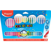 Maped Feutre COLOR'PEPS LONG LIFE, étui carton de 24