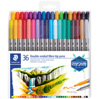 STAEDTLER Feutre double pointe Design Journey, étui de 36