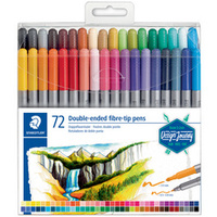 STAEDTLER Feutre double pointe Design Journey, étui de 72