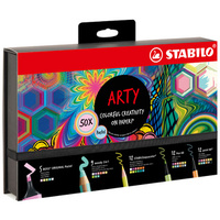 STABILO Kit créatif 'ARTY' pastel, boîte de 50