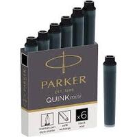 PARKER Cartouches d'encre Mini QUINK, permanent, noir