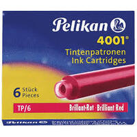 Pelikan Cartouches d'encre 4001 TP/6, rouge