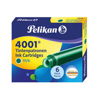 Pelikan Cartouches d'encre 4001 TP/6, vert foncé