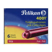 Pelikan Cartouches d'encre 4001 TP/6, rose