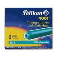 Pelikan Cartouches d'encre 4001 TP/6, turquoise