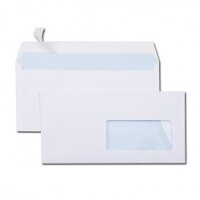 GPV Enveloppes ECO, DL, 110 x 220 mm, avec fenêtre, blanc
