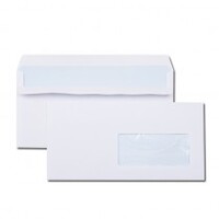 GPV Enveloppes ECO, DL 110 x 220 mm, avec fenêtre, blanc