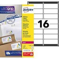 AVERY Etiquette d'adresse, 99,1 x 33,9 mm, blanc