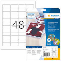 HERMA Etiquette de sécurité SPECIAL, 45,7 x 21,2 mm, blanc