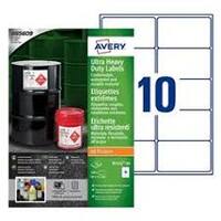 AVERY Etiquettes extrêmes, polyéthylène, 99 x 57 mm