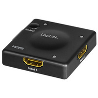 LogiLink Mini commutateur HDMI Full HD, 3 ports, noir