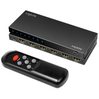 LogiLink 4K/60Hz Commutateur HDMI, 5 ports, noir