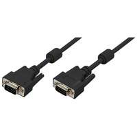 LogiLink Câble VGA pour moniteur, mâle - mâle, noir, 10 m