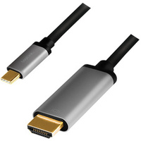 LogiLink Câble USB, fiche mâle USB-C-mâle HDMI-A, 1,8 m