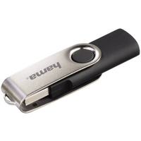 hama Clé USB 2.0 Flash Drive 'Rotate', 8 GB, noir / argent