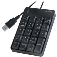 LogiLink Pavé numérique USB, avec câble, 19 touches, noir
