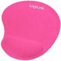 LogiLink Repose-poignet à gel avec tapis de souris, rose