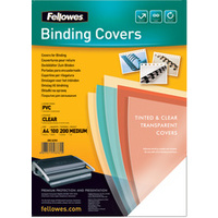 Fellowes Couverture, A4, PVC, 0,20 mm, transparent