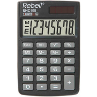 Rebell Calculatrice de poche SHC 108, noir