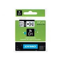 DYMO Ruban d'étiquette D1 noir/blanc, 6 mm x 7 m
