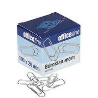 WEDO Trombones, zingué brillant, 26 mm, petit paquet
