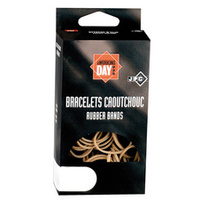 Wonday Bracelets caoutchouc, nature, 200 mm, carton de 100 g