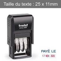 trodat Tampon dateur Printy Dater 4850L, 'PAYE LE' (FR)