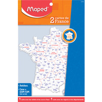 Maped Gabarit carte de France, contenu: 2 pièces