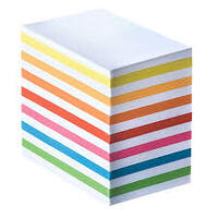 WEDO Bloc cube, 50x90 mm, blanc / coloré, 700 feuilles