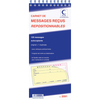 ELVE Carnet de messages reçus, 120 messages repositionnables