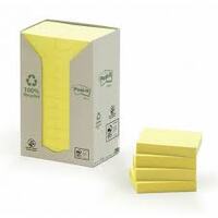 Post-it Bloc-note adhésif Recycling, 38 x 51 mm, jaune