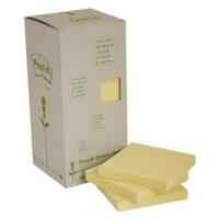 Post-it Bloc-note adhésif Recycling, 76 x 76 mm, jaune