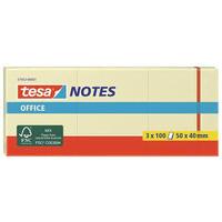 tesa Bloc standard adhésif Office Notes, 50 x 40 mm, jaune