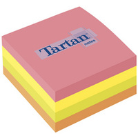 Tartan Bloc-notes repositionnable en forme cube, 76 x 76 mm