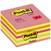 Post-it Bloc-note cube, 76 x 76 mm, assorti Energie Intense