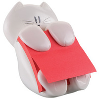 Post-it Distributeur Z-Notes 'Chat', équipé, blanc