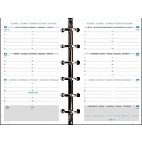 EXACOMPTA Recharge pour organiseur Exatime 14 SAD, 2025/2026