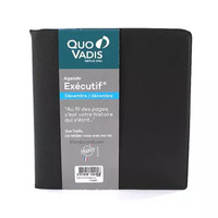 QUO VADIS Agenda 'Exécutif', 160 x 160 mm, 2026, Impala noir