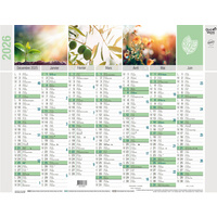 QUO VADIS Calendrier mural 'Equology', 550 x 405 mm, 2026
